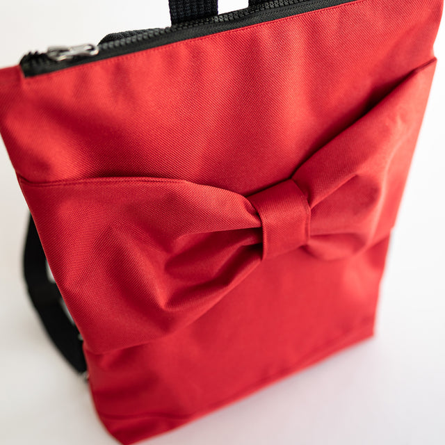 Kids Backpack - Waterproof Red Bow