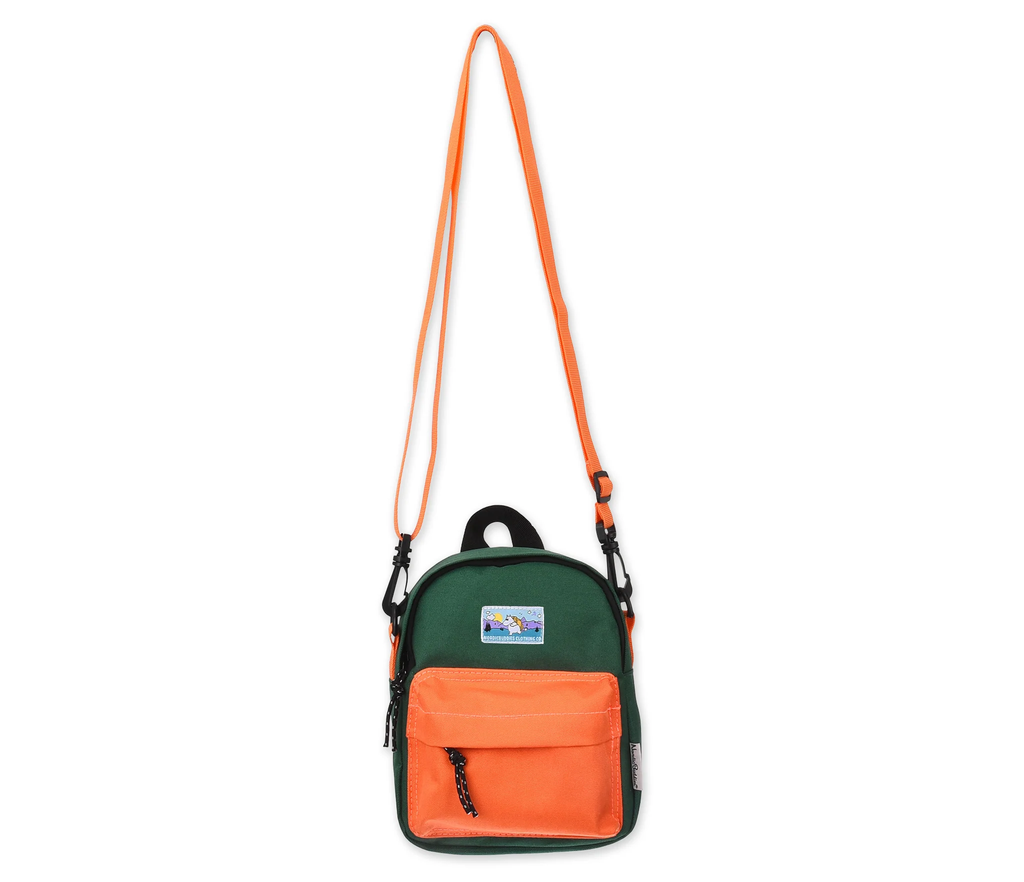 Moomintroll Adventure Cross Body Bag - Dark Green and Orange