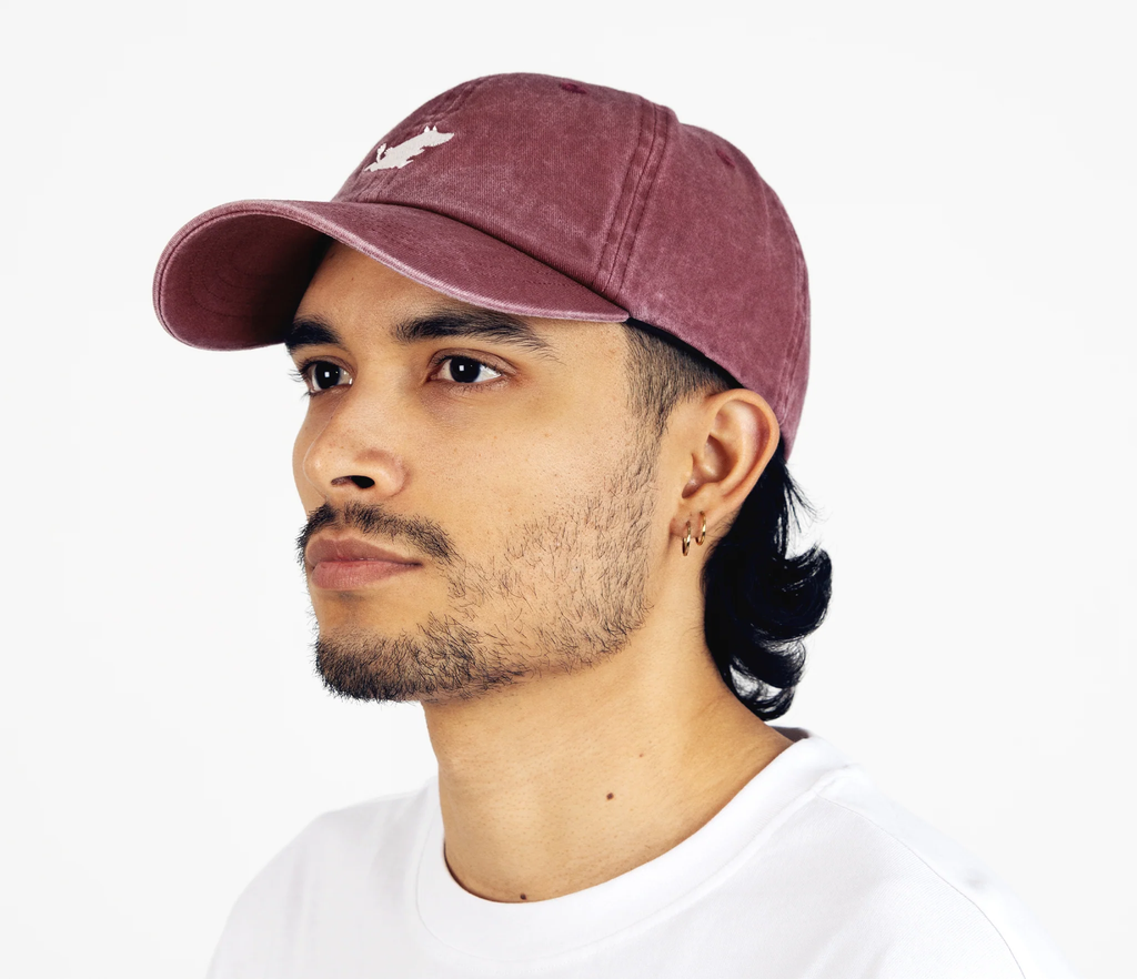 Moomintroll Washed Denim Adult Cap - Burgundy