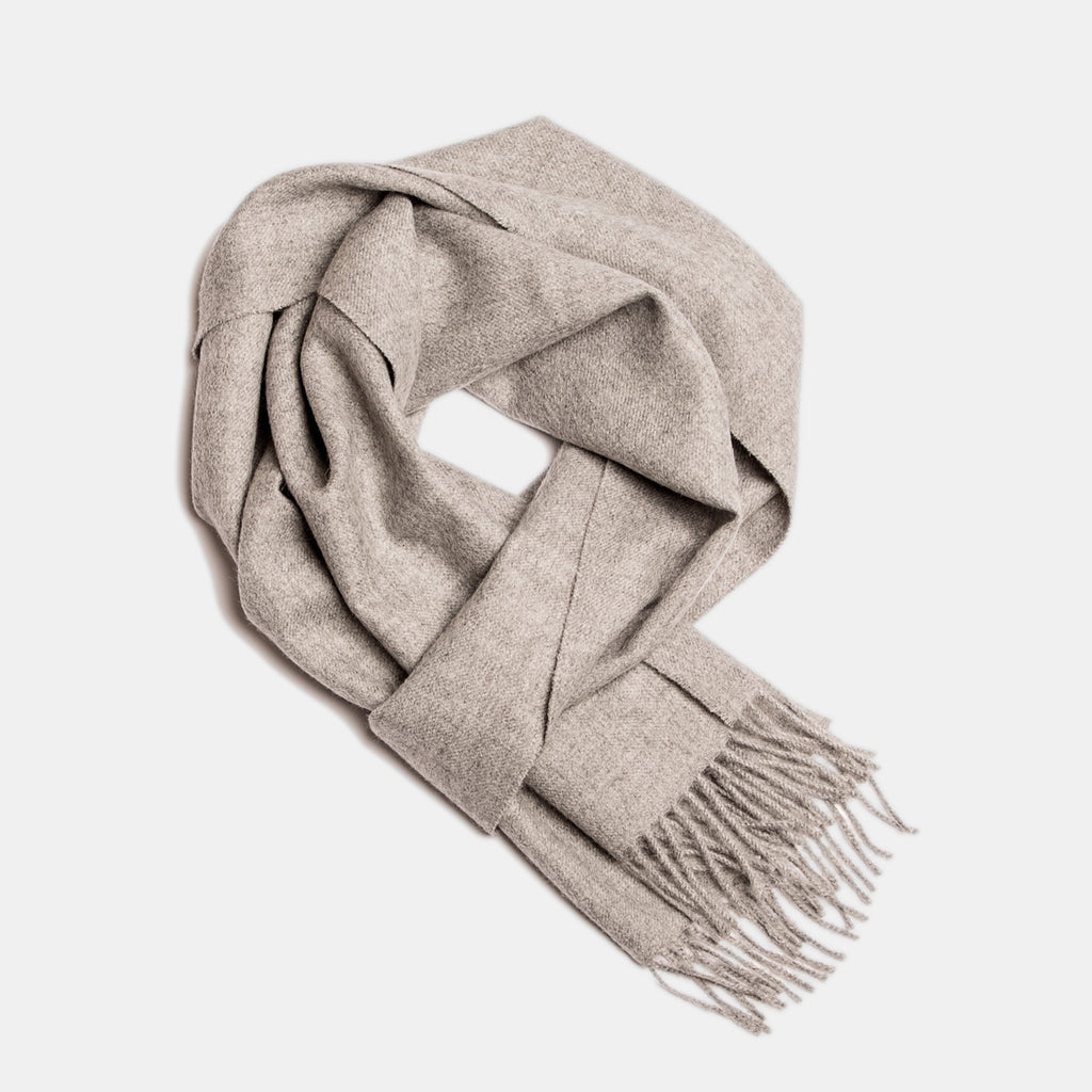 Natural Baby Alpaca Wool Scarf - Exclusive 180