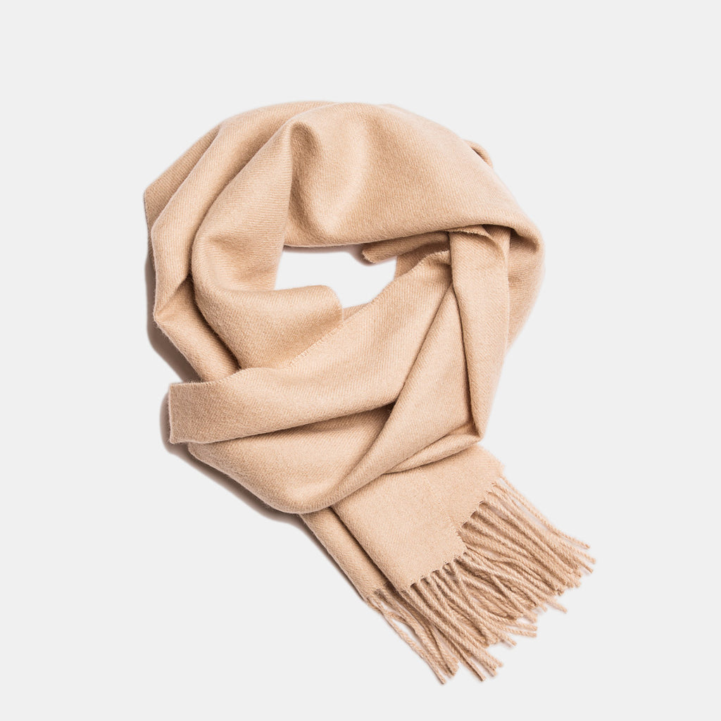 Natural Baby Alpaca Wool Scarf – Exclusive 200