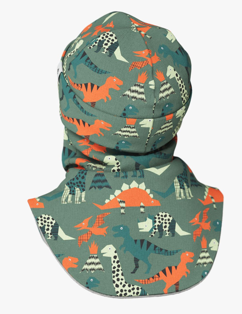 Thermal Merino Balaclava For Kids CLAVAN - Dinosaurs