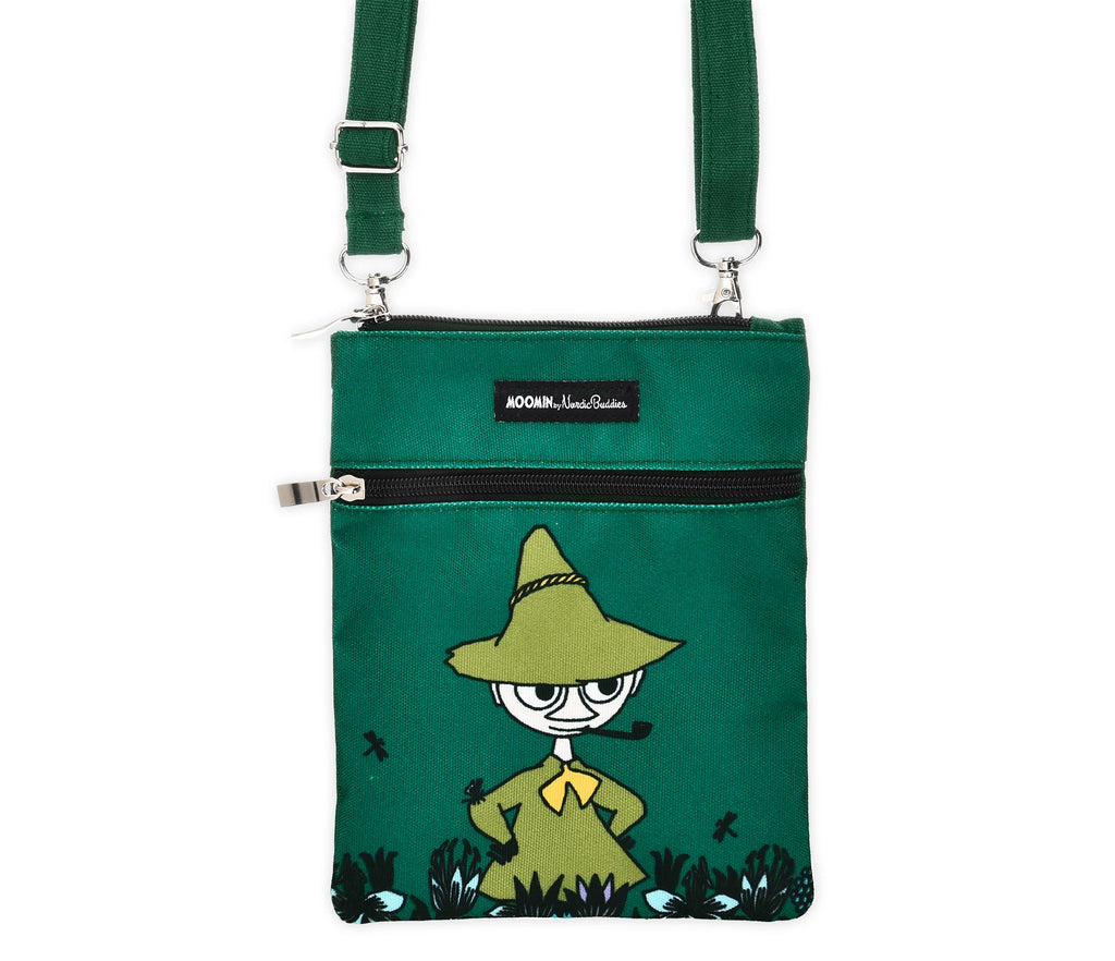 Snufkin's Thoughts Neck Bag/Passport Bag - Dark Green