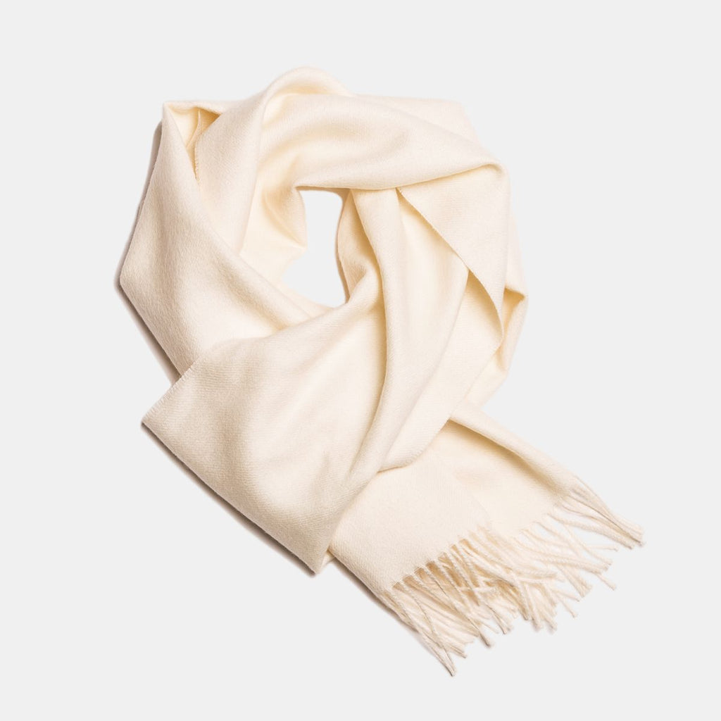 Natural Baby Alpaca Wool Scarf – Exclusive 200